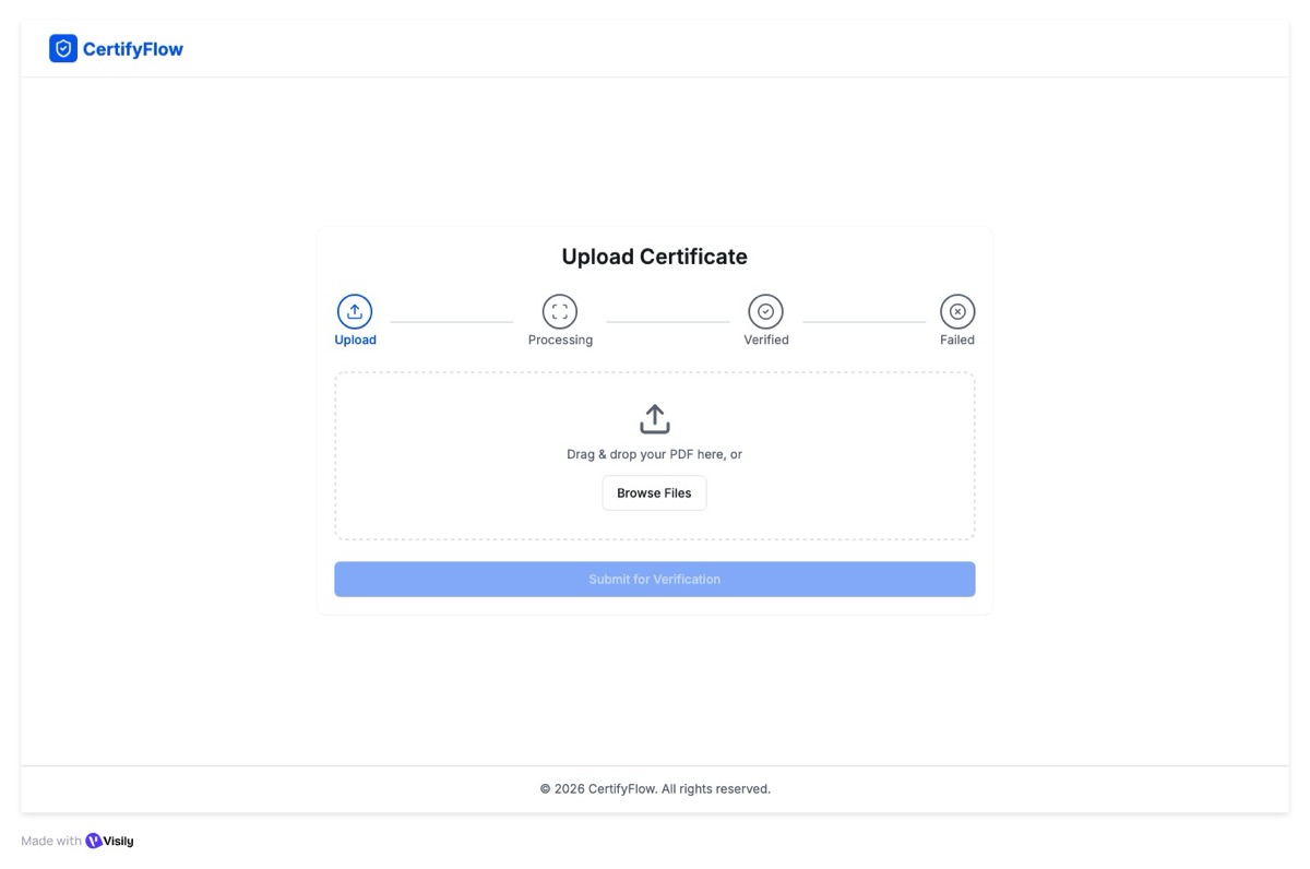 Certificate Verification App